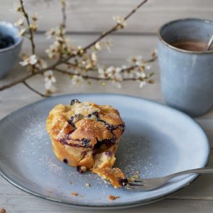 Appelcakejes met blauwe bessen zonder boter recept